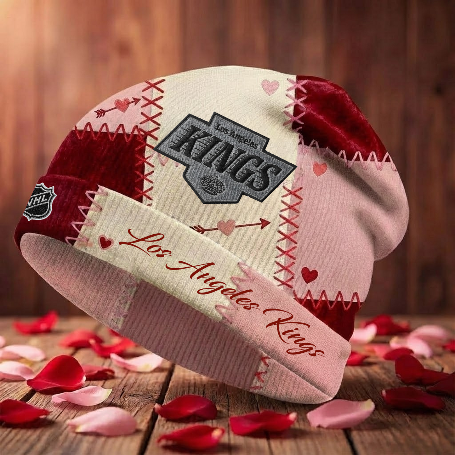 LAK X NHL Warm Hearts Beanie - Valentine Gift V1 NAK NHT