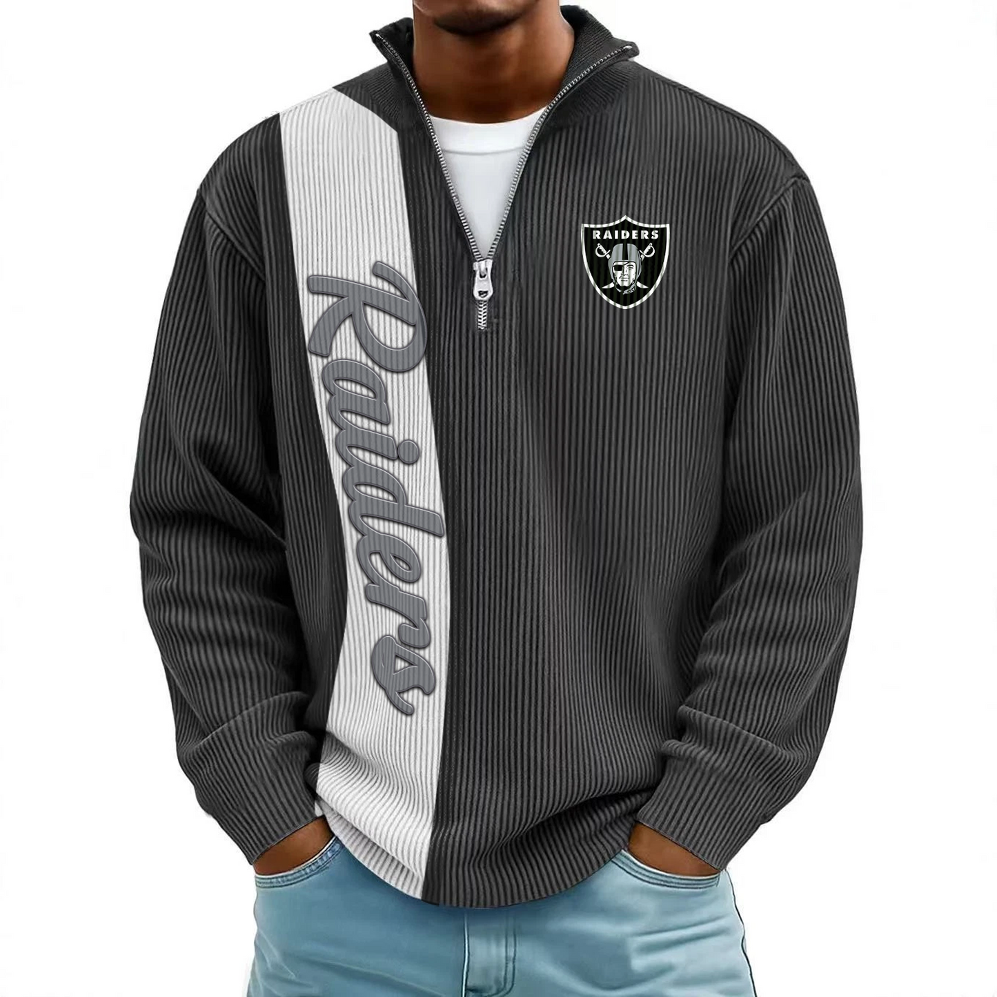 LVR x NFL Mokaloha Men's Waffle Henley Shirts DATND TANTD