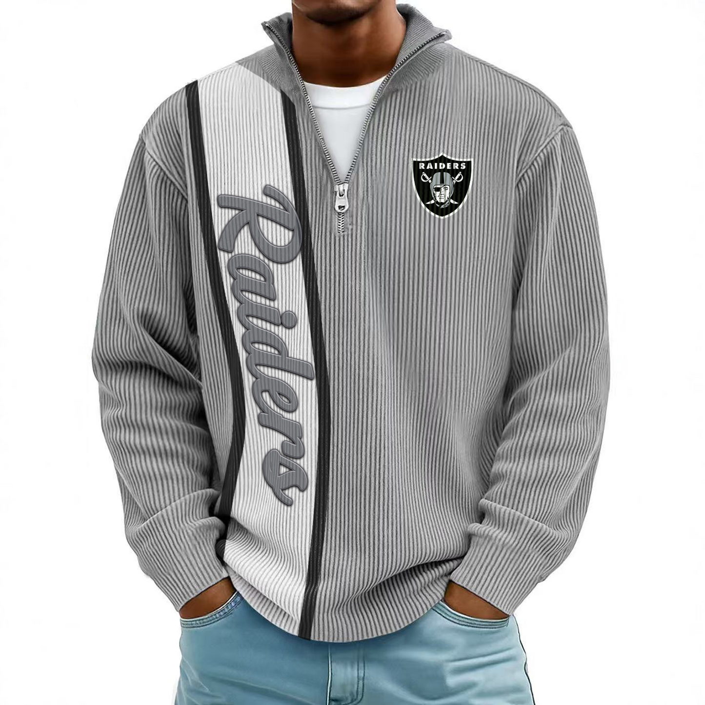 LVR x NFL Mokaloha Men's Waffle Henley Shirts DATND TANTD