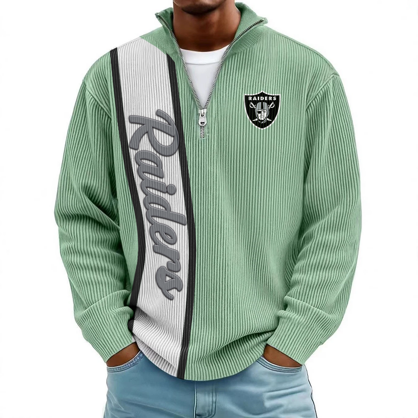 LVR x NFL Mokaloha Men's Waffle Henley Shirts DATND TANTD