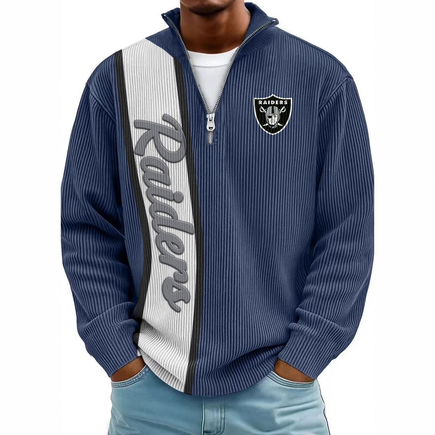 LVR x NFL Mokaloha Men's Waffle Henley Shirts DATND TANTD