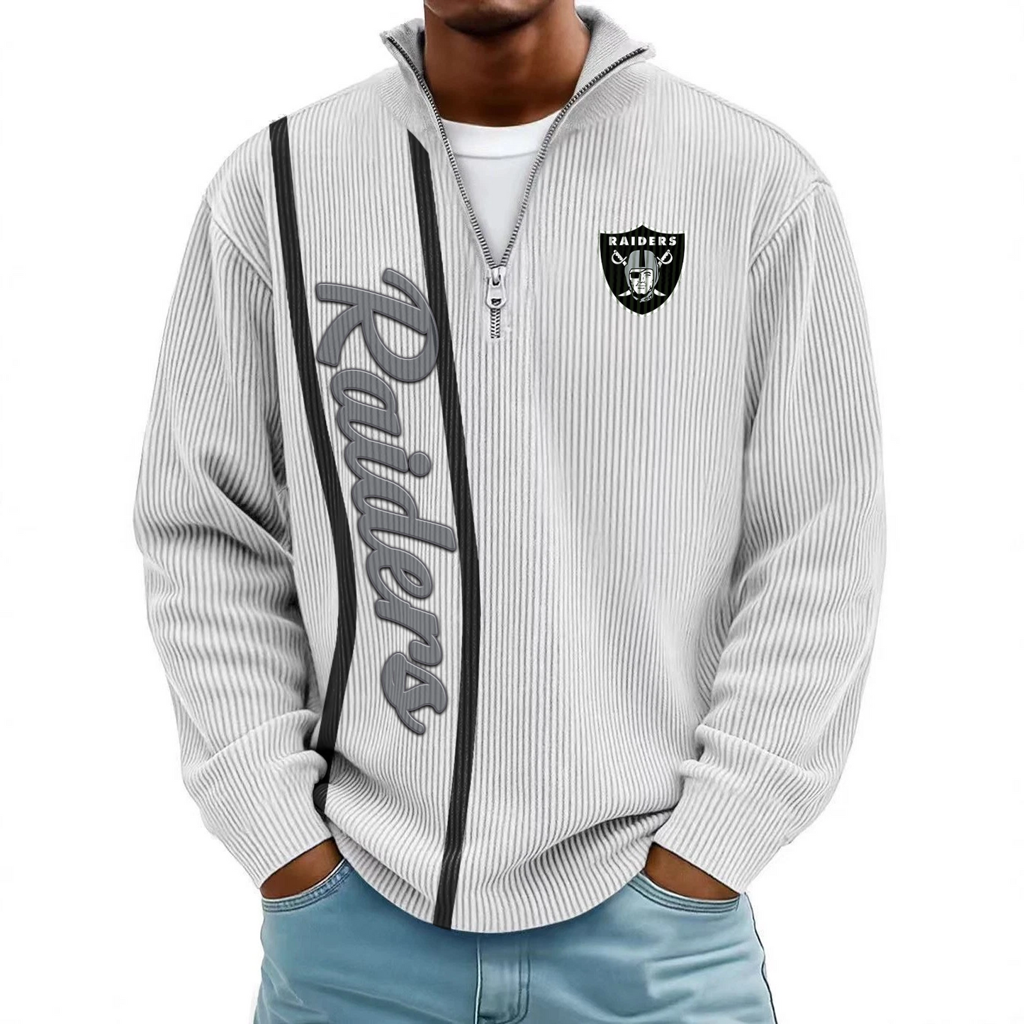 LVR x NFL Mokaloha Men's Waffle Henley Shirts DATND TANTD