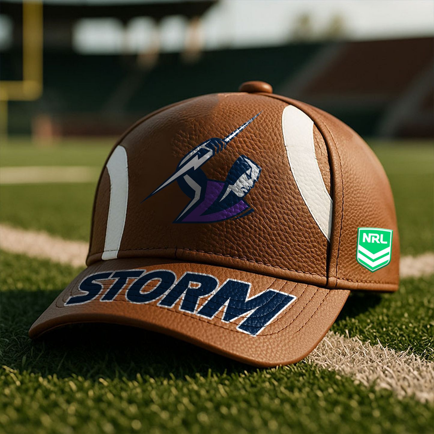 MEL x NRL Football Special Brown Classic Cap DATND TANTD