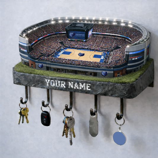 MEM Stadium Premium NBA Wood Key Hanger DATND TANTD