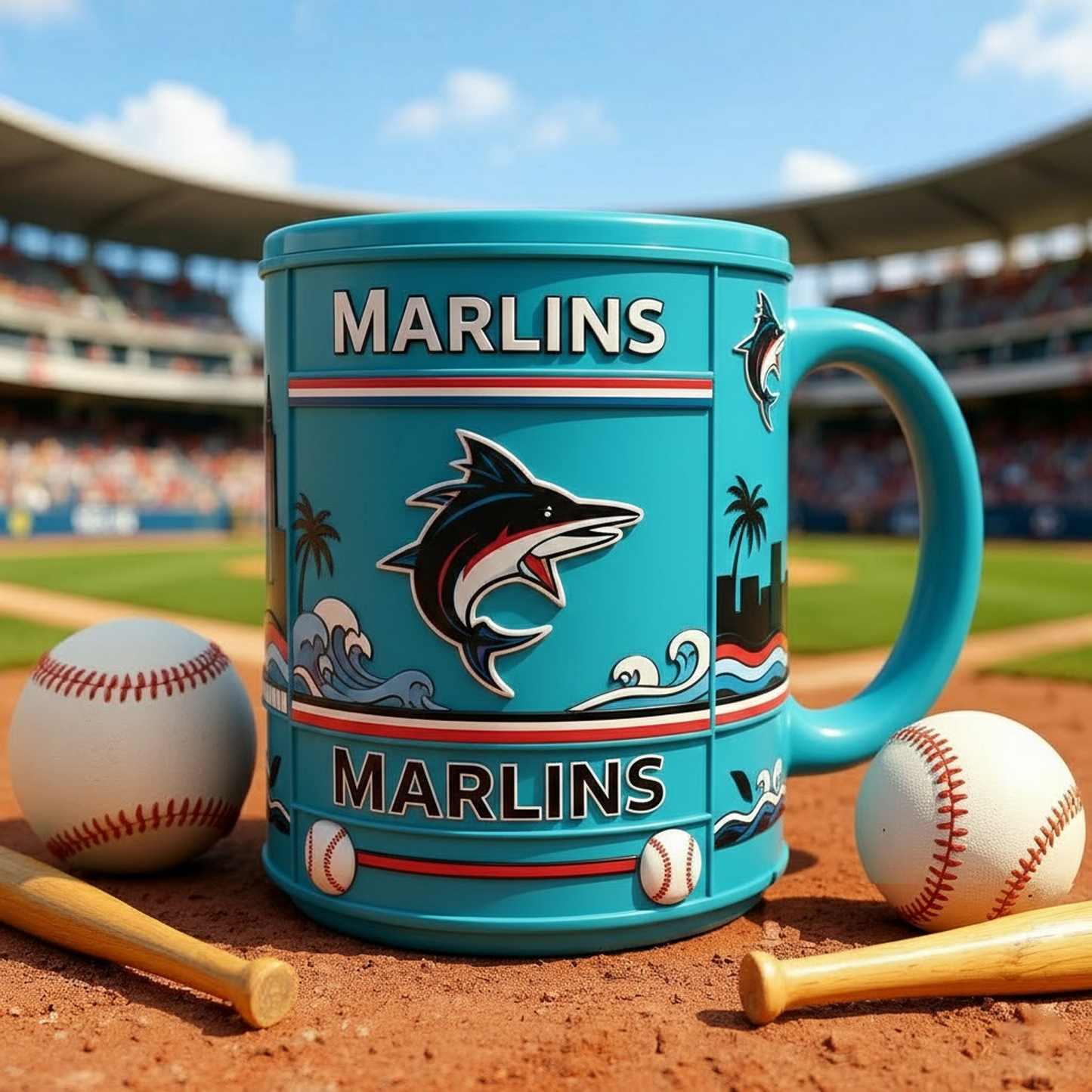 MIA X MLB Iconic City Baseball Mug V1 NAK NHT