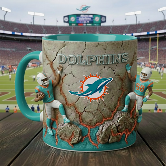 MIA X NFL Coffee Accent Mug - Personalized Gifts NAK NHT