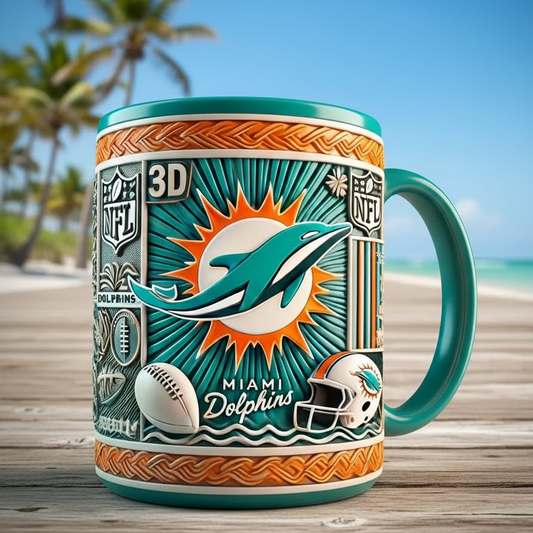 MIA X NFL football team Mug Series- Limited Edition Collectible NAK NHT