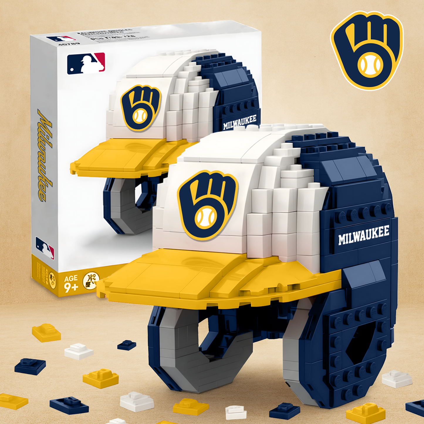 MIL X MLB Baseball Helmet Building Blocks V1 NAK NHT