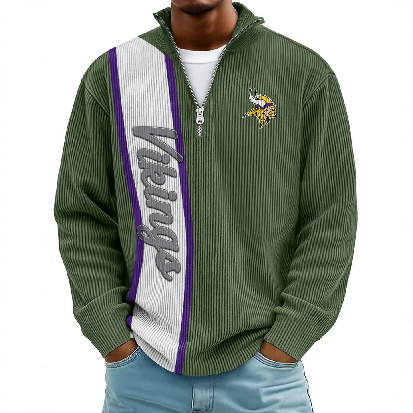 MIN x NFL Mokaloha Men's Waffle Henley Shirts DATND TANTD