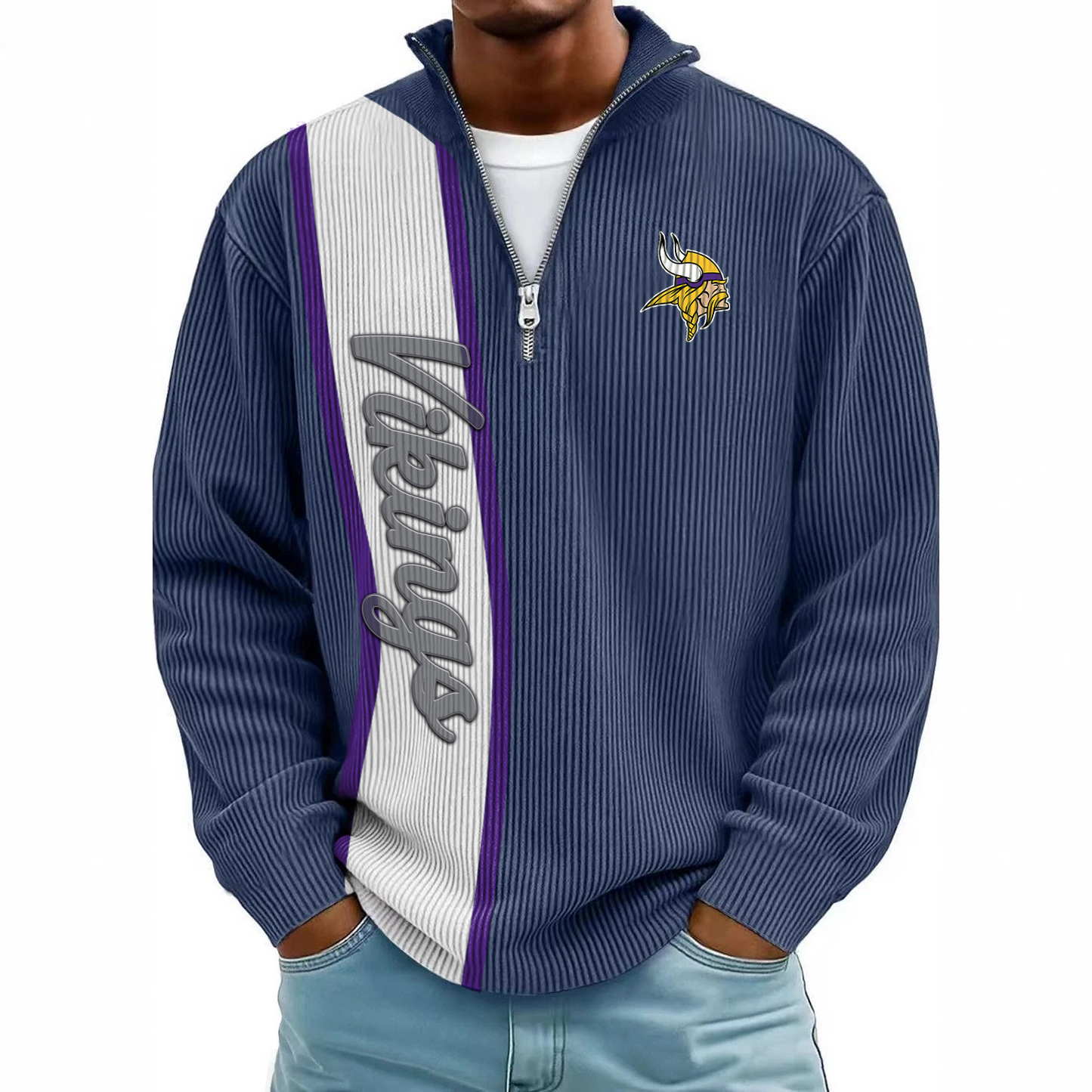 MIN x NFL Mokaloha Men's Waffle Henley Shirts DATND TANTD