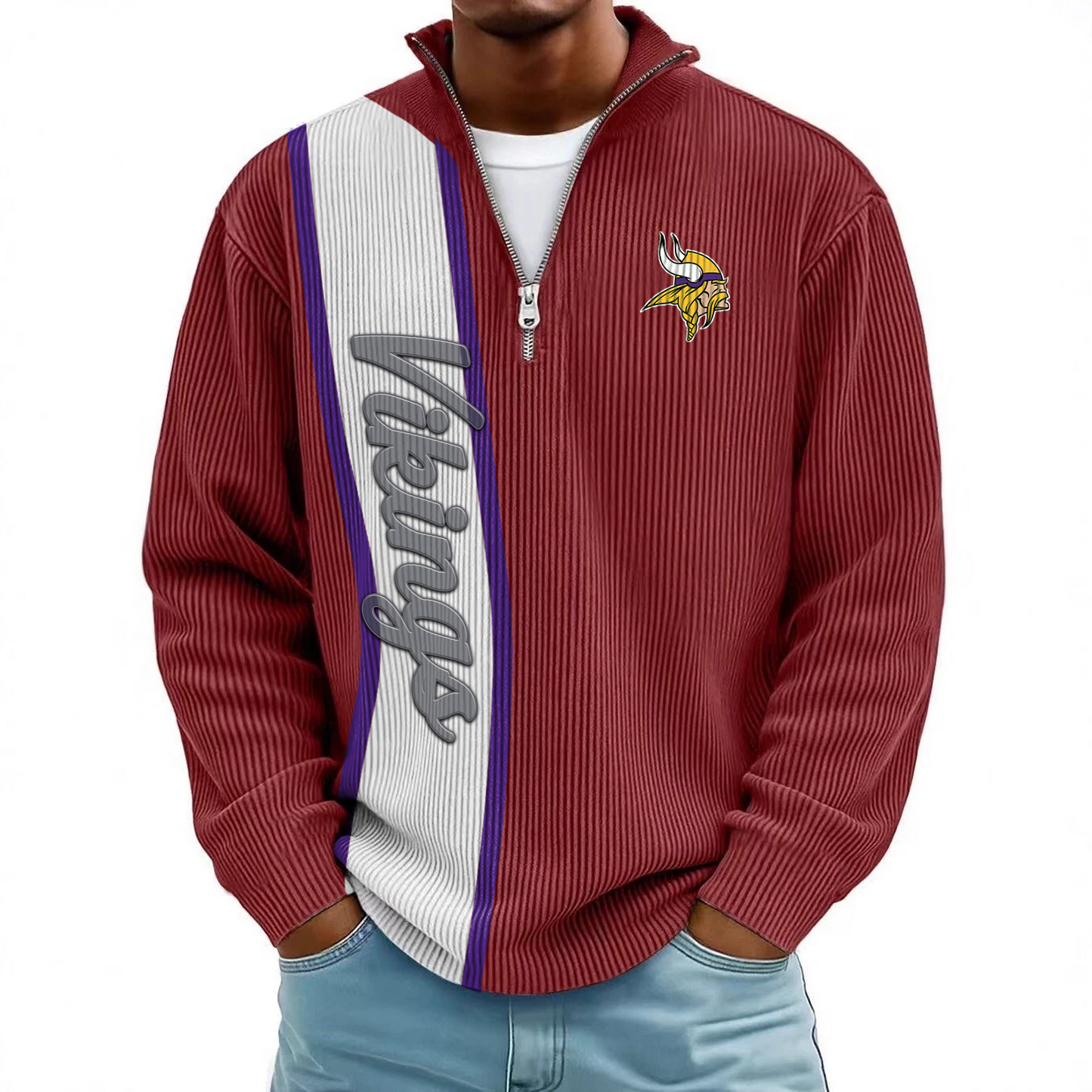 MIN x NFL Mokaloha Men's Waffle Henley Shirts DATND TANTD
