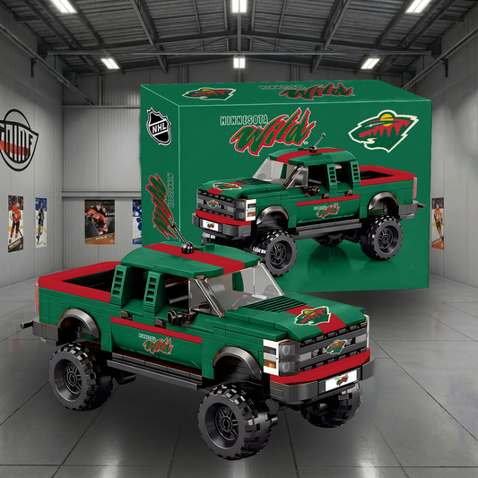 MIN X NHL Raptor pickup truck building block set NAK NHT