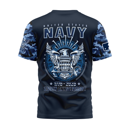 MLB OA Premium Navy 250 Years 3D Shirt DDT CTND