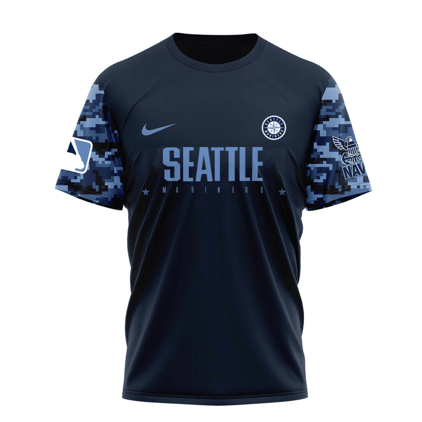 MLB SM Premium Navy 250 Years 3D Shirt DDT CTND