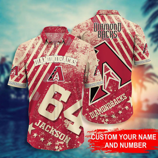 MLB x ARI Personalized Hawaiian Shirt HLP HLPHUONG
