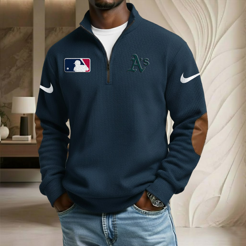 MLB x ATH Sport Team Stand Collar Half-zip Sweatshirt HLP HLPHUONG