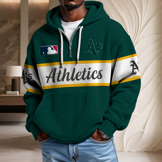 MLB x ATH Team Waffle Half Zip Hoodie HLP HLPHUONG