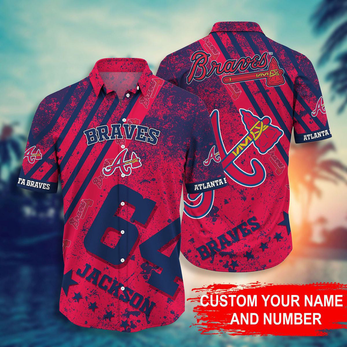 MLB x ATL Personalized Hawaiian Shirt HLP HLPHUONG