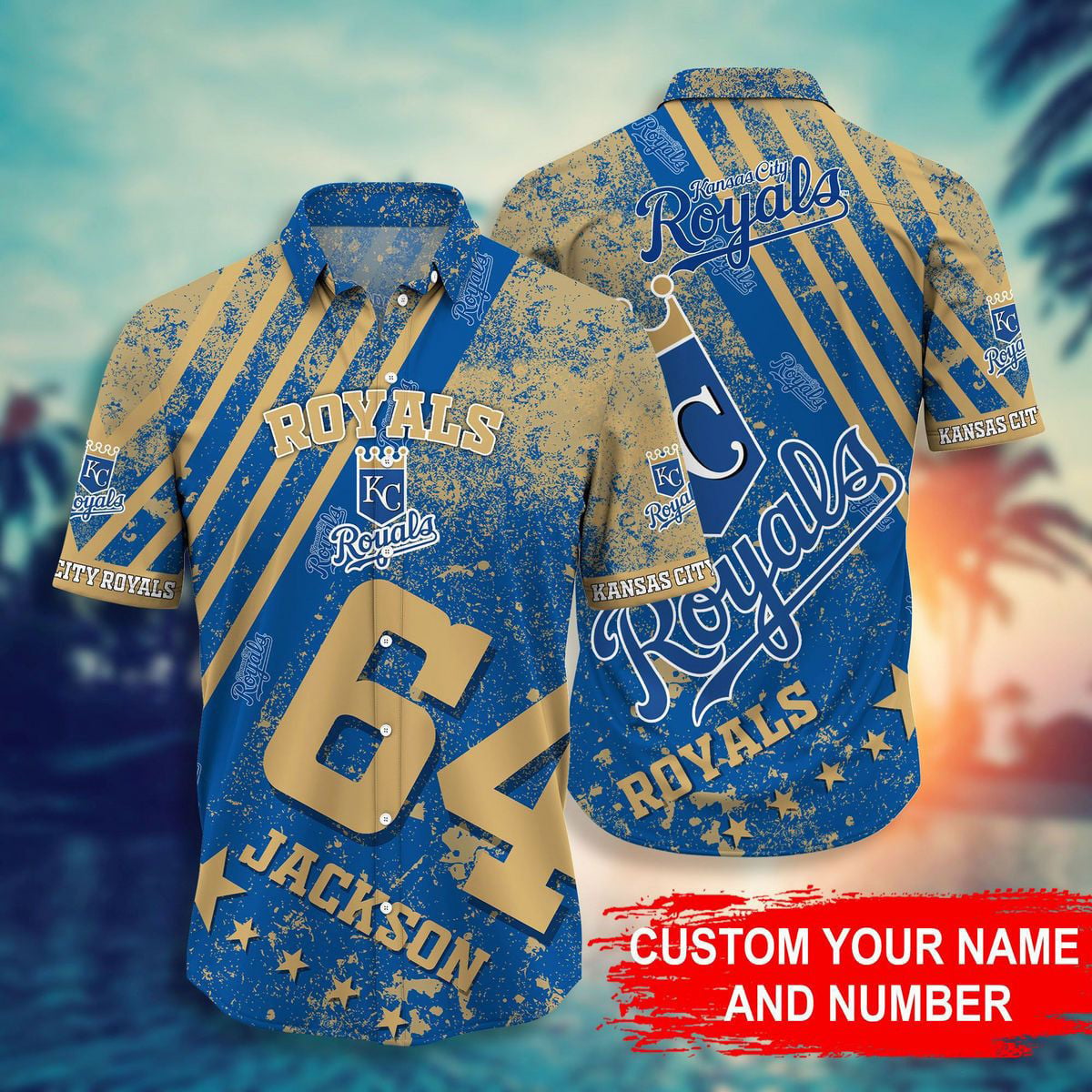 MLB x KC Personalized Hawaiian Shirt HLP HLPHUONG
