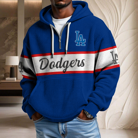MLB x LAD Team Waffle Half Zip Hoodie HLP HLPHUONG