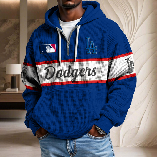MLB x LAD Team Waffle Half Zip Hoodie HLP HLPHUONG