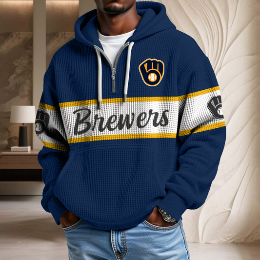 MLB x MB Team Waffle Half Zip Hoodie HLP HLPHUONG
