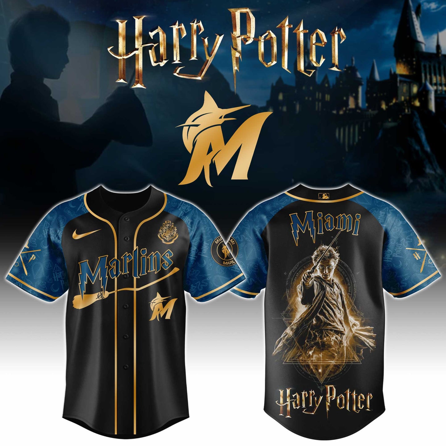 MLB x MIA H Potter Baseball Jersey HLP HLPHUONG