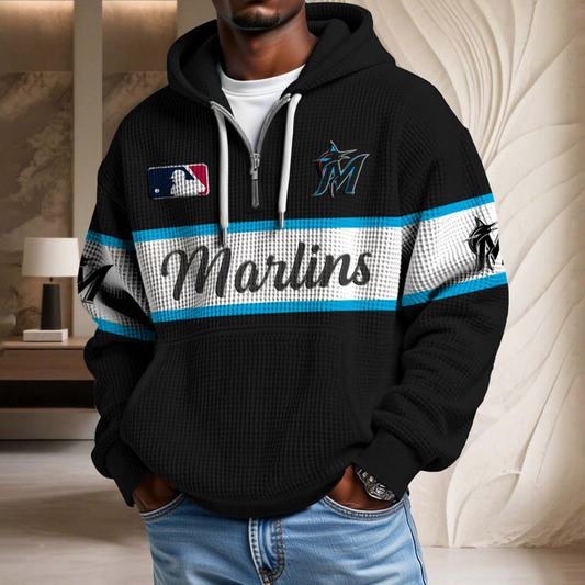 MLB x MM Team Waffle Half Zip Hoodie HLP HLPHUONG