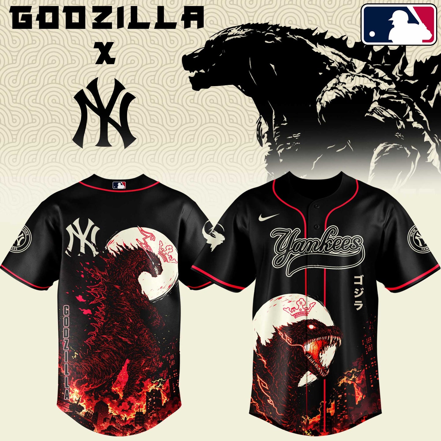 MLB x NYY Monster Baseball Jersey HLP HLPHUONG