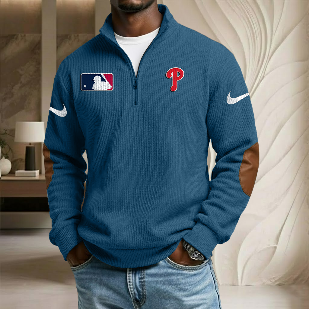 MLB x PHI Sport Team Stand Collar Half-zip Sweatshirt HLP HLPHUONG