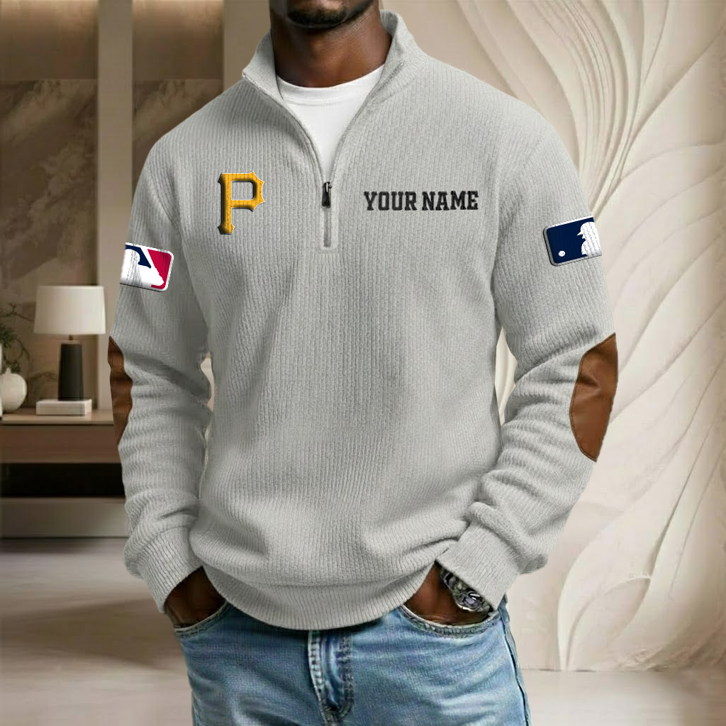 MLB x PP Custom Name Stand Collar Half-zip Sweatshirt HLP HLPHUONG