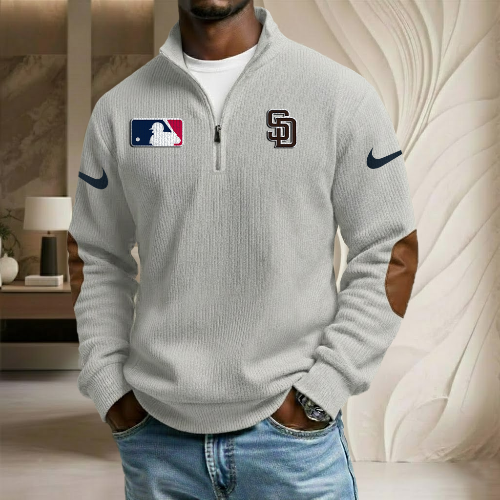 MLB x SD Sport Team Stand Collar Half-zip Sweatshirt HLP HLPHUONG
