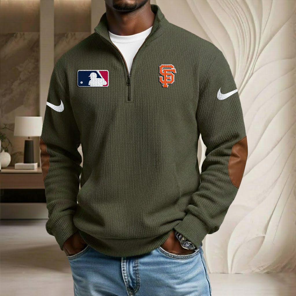 MLB x SF Sport Team Stand Collar Half-zip Sweatshirt HLP HLPHUONG