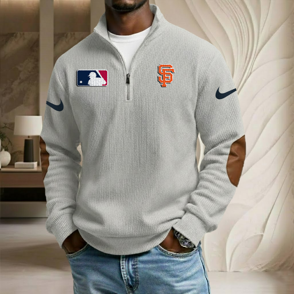MLB x SF Sport Team Stand Collar Half-zip Sweatshirt HLP HLPHUONG