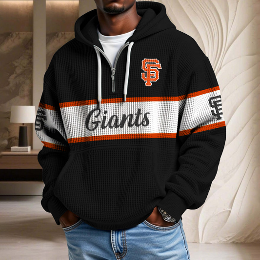 MLB x SFG Team Waffle Half Zip Hoodie HLP HLPHUONG