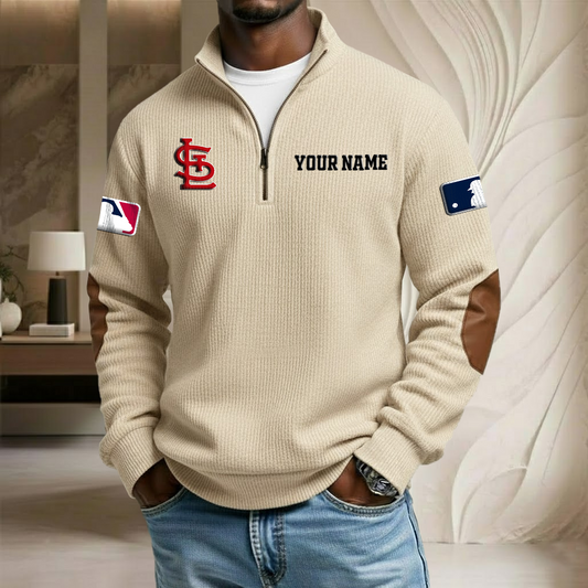MLB x SL Custom Name Stand Collar Half-zip Sweatshirt HLP HLPHUONG