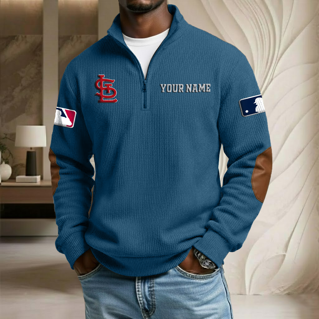 MLB x SL Custom Name Stand Collar Half-zip Sweatshirt HLP HLPHUONG