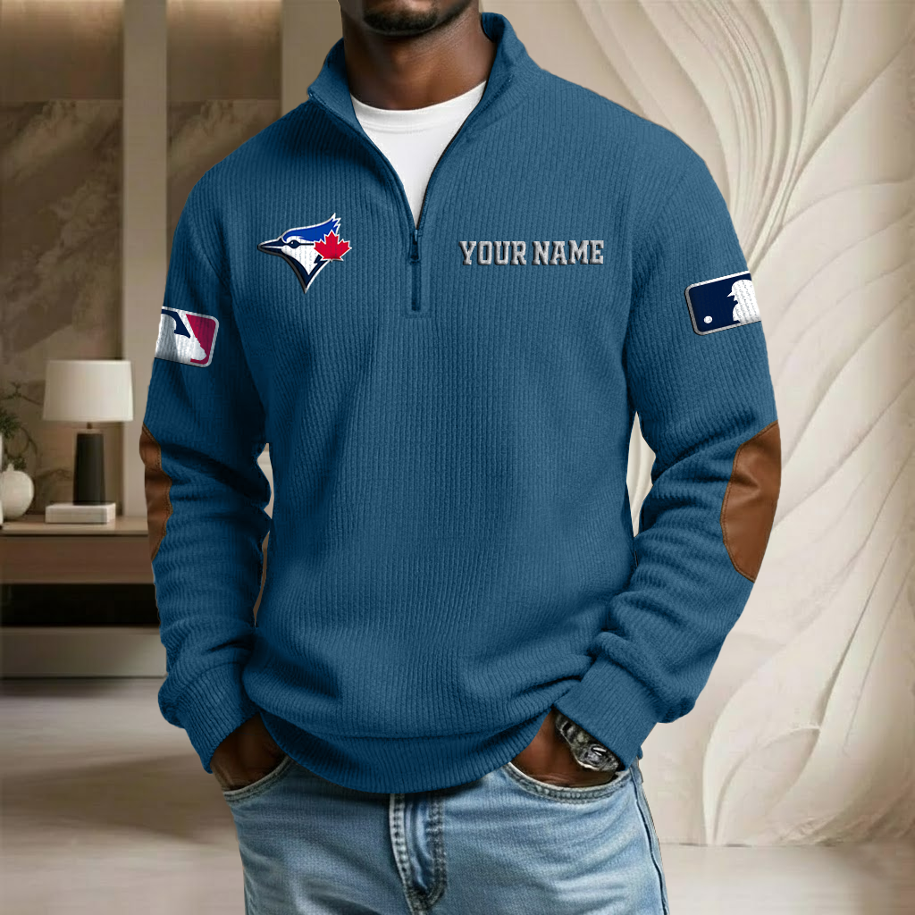 MLB x TBJ Custom Name Stand Collar Half-zip Sweatshirt HLP HLPHUONG