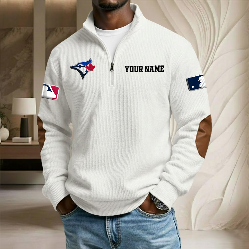 MLB x TBJ Custom Name Stand Collar Half-zip Sweatshirt HLP HLPHUONG