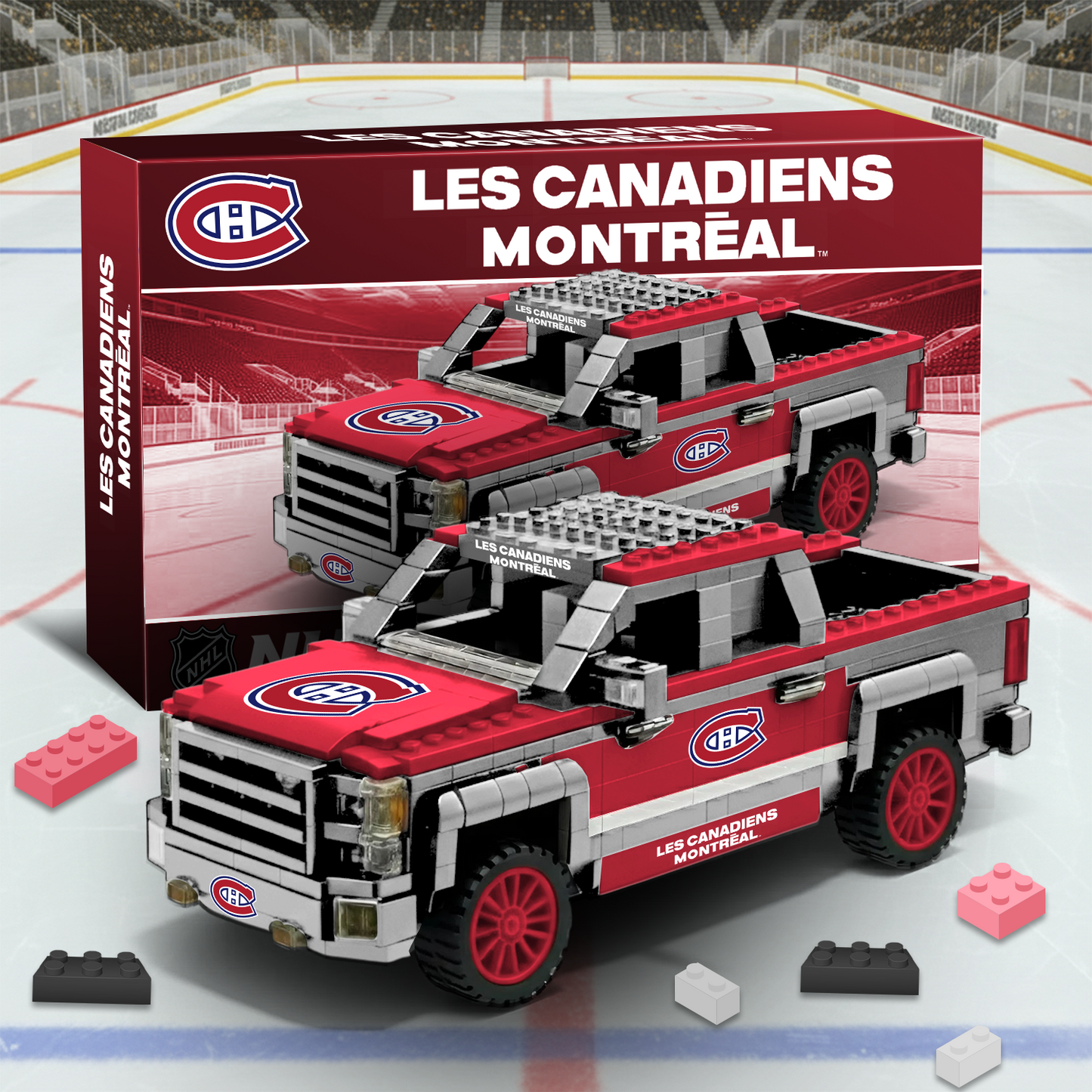 MON NHL 3D Racing Truck Model Building Block Set V2 NAK PTTD
