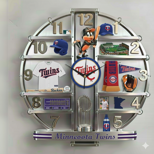 MT x MLB Home Decorative 3D Visual Effect Acrylic Wall Clock NAK CTKT