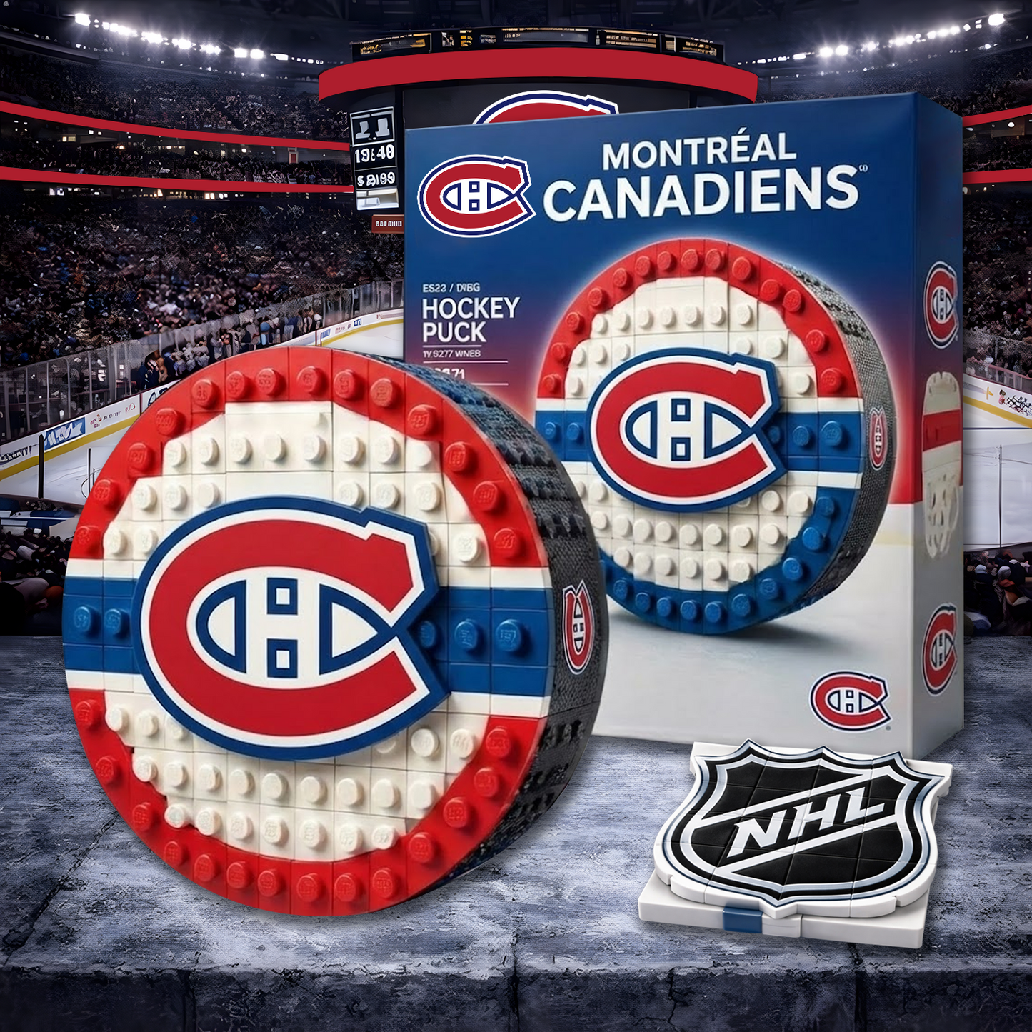 MTL X NHL Hockey Game Building Blocks NHT NAK