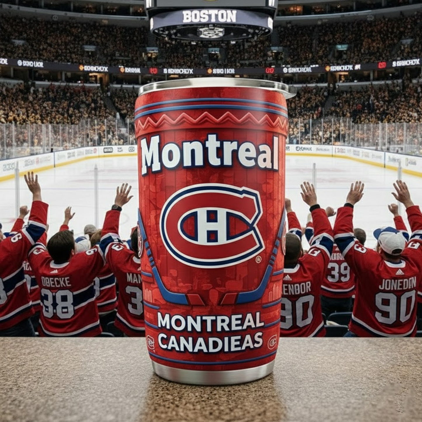 MTL X NHL mascot-shaped thermal mug NAK NHT