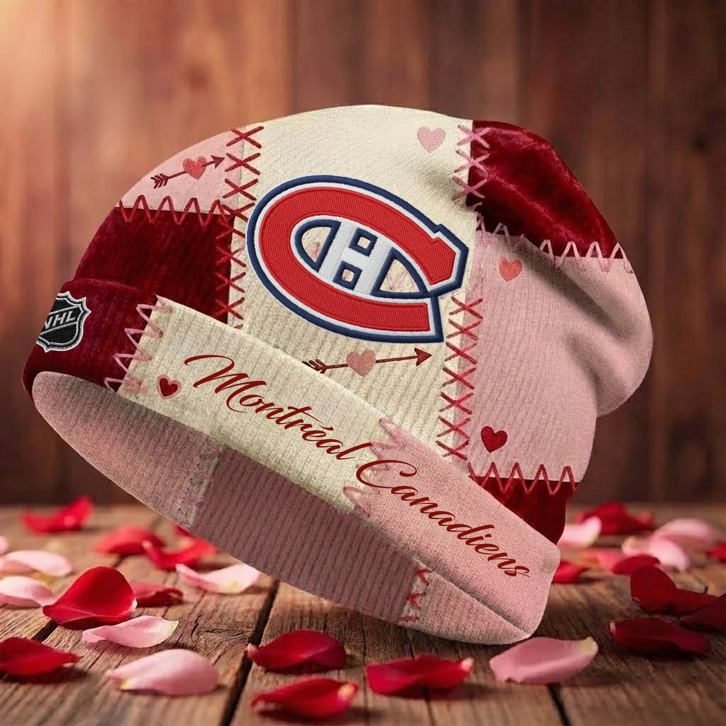 MTL X NHL Warm Hearts Beanie - Valentine Gift V1 NAK NHT