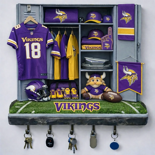 MV x NFL Changing Room Personalized 3D Visual Effect Acrylic Key Holder DDT NTL