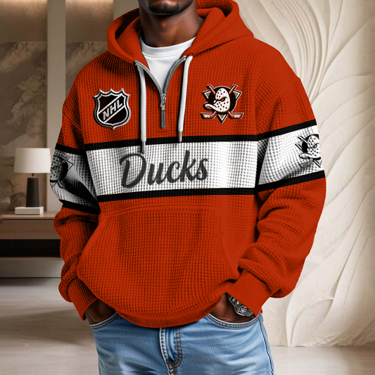 NHL x AD Hockey Team Waffle Half Zip Hoodie HLP HLPHUONG