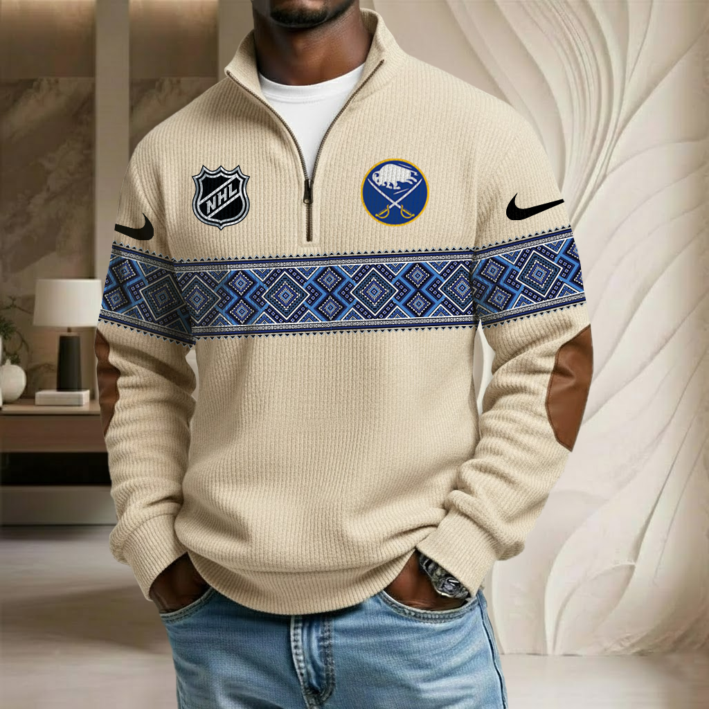 NHL x BS Stand Collar Half-zip Sweatshirt HLP HLPHUONG