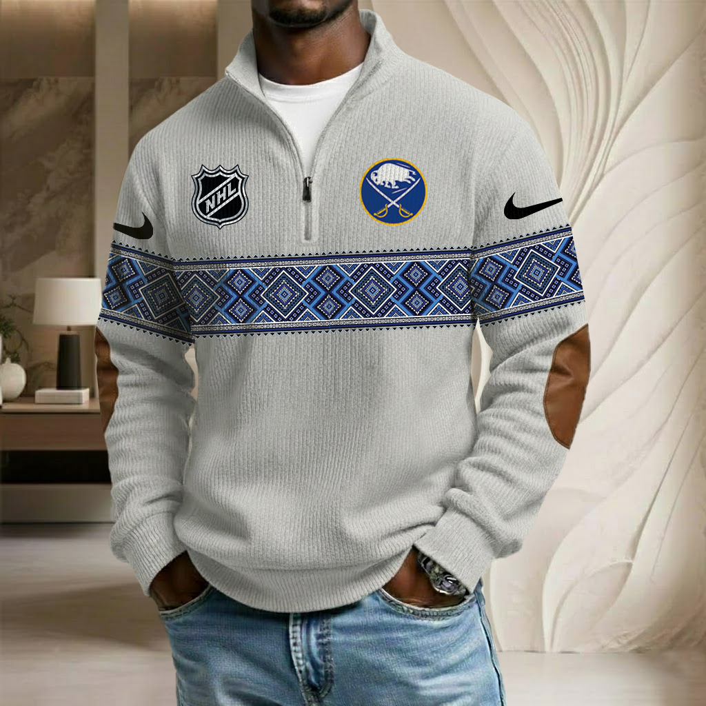 NHL x BS Stand Collar Half-zip Sweatshirt HLP HLPHUONG