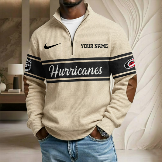 NHL x CAR Custom Name Stand Collar Half-zip Sweatshirt HLP HLPHUONG
