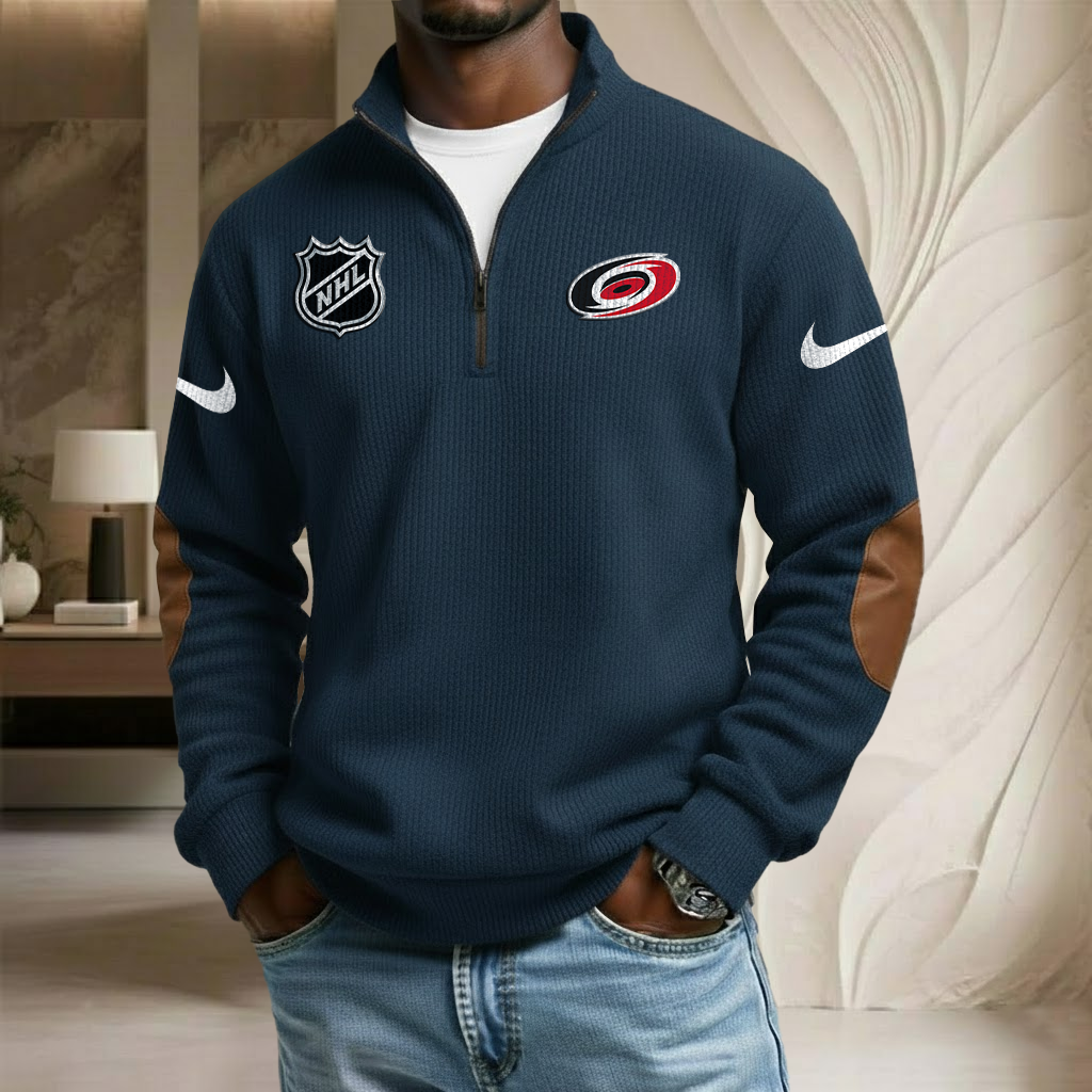 NHL x CAR Sport Team Stand Collar Half-zip Sweatshirt HLP HLPHUONG